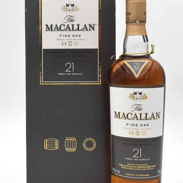 ウイスキー The Macallan Fine Oak 21 700ml The Macallan Fine Oak 21YO Single Malt Scotch Whisky | Caskers