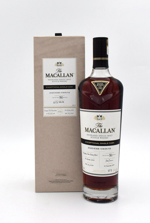 Macallan Exceptional Single Cask Scotch Whisky 2020/ESB-19035/02