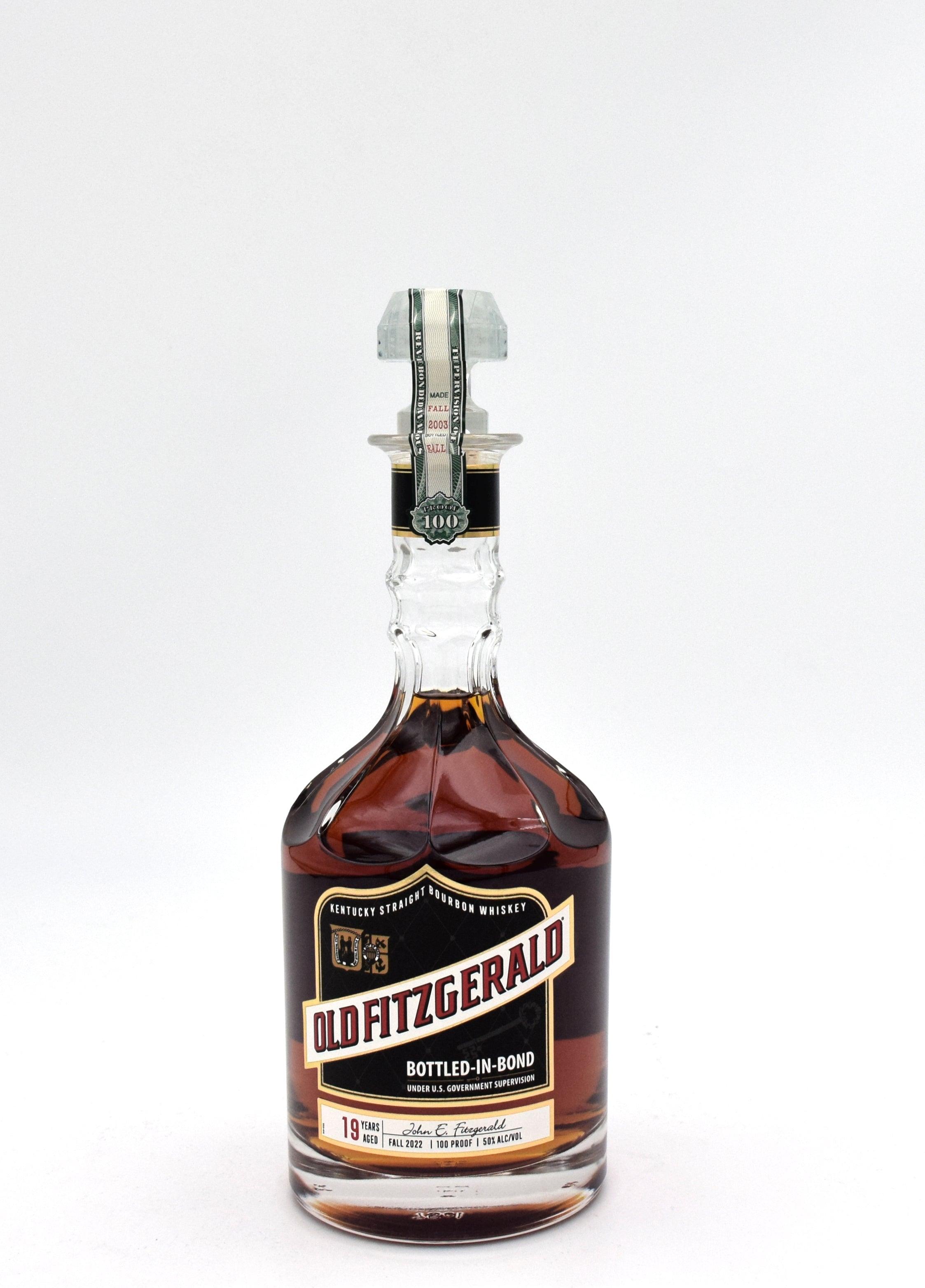 Old Fitzgerald 'Bottled In Bond' 19 Year Old Bourbon (2022 Release