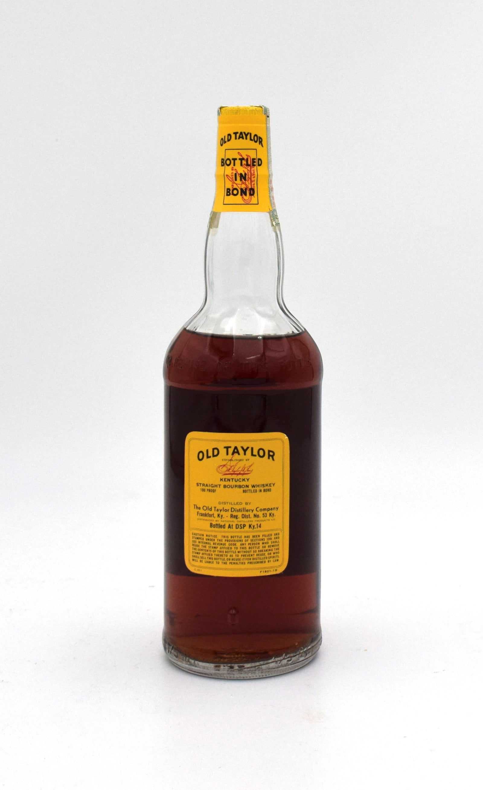 Old Taylor Straight Bourbon Whiskey (1957 vintage) – FineLiquors