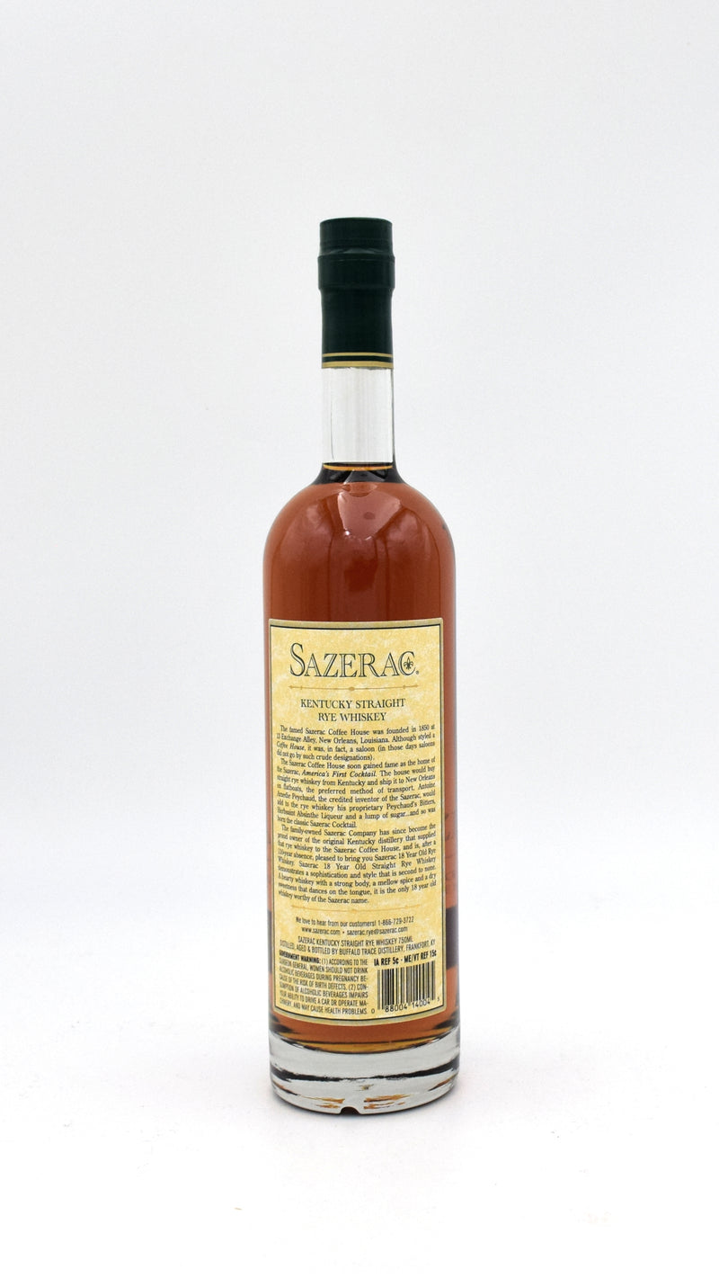 Btac Rye Sazerac 18 Year Rye Whiskey 2022 Release – FineLiquors