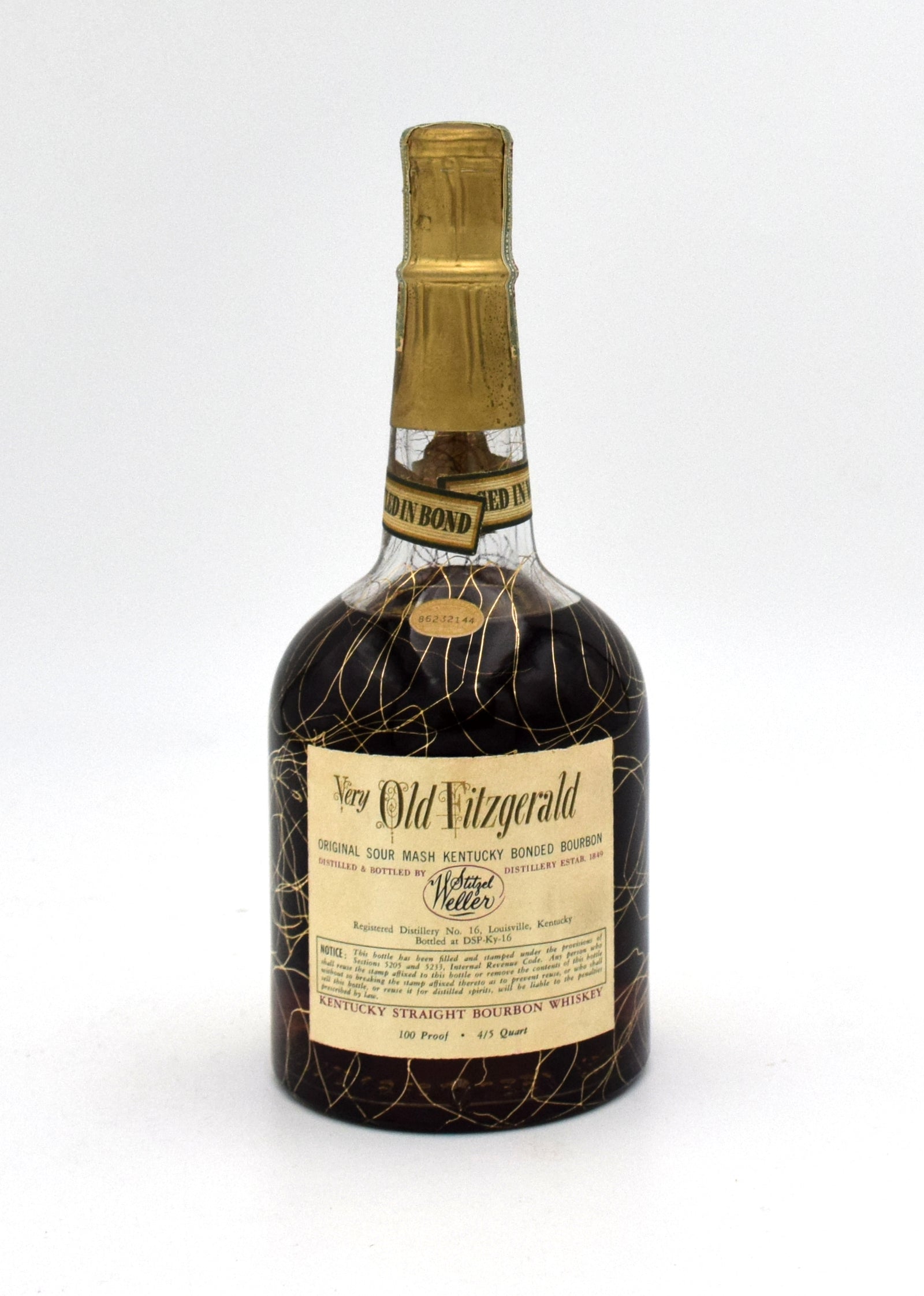 Very Xtra Old Fitzgerald 'Bottle in Bond' 10 Year Old Bourbon